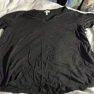 Jessica Simpson Black Crew Neck Short Sleeve Tee
